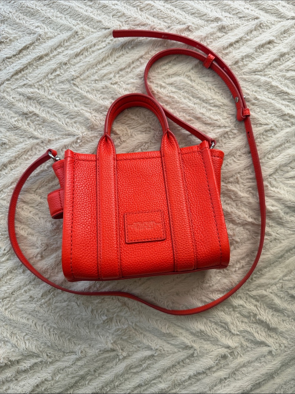 Marc Jacobs Red Mini Tote Crossbody - Picture 3 of 7